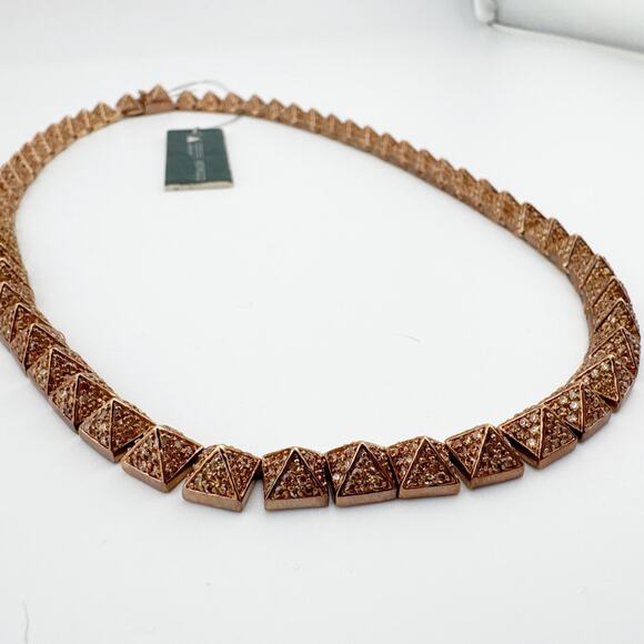Eddie Borgo Cone Stud Necklace Women’s New With Tags Rose Gold 16in